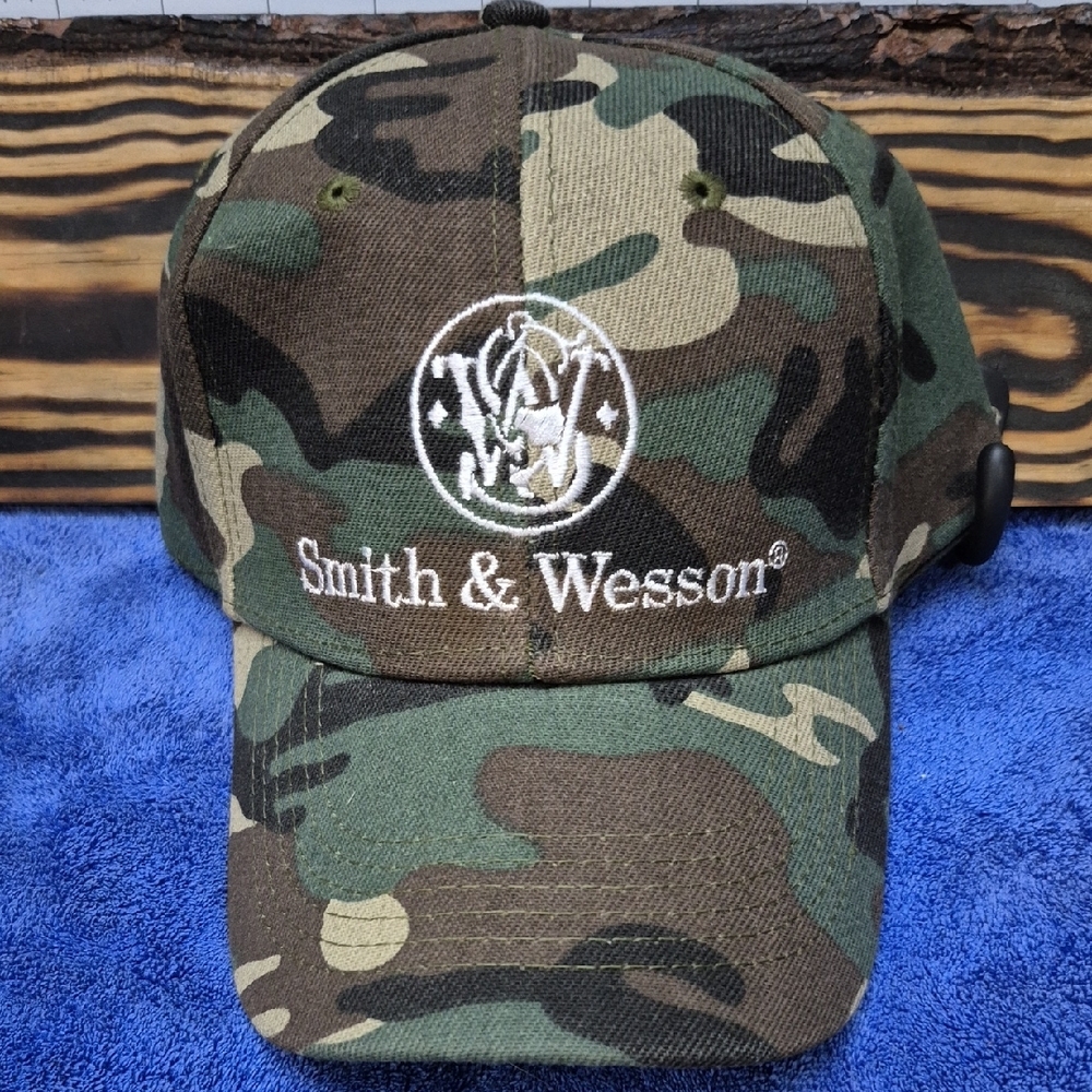 Green and Brown Camouflage Hat